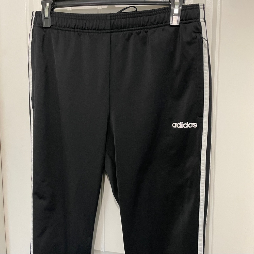 Adidas | Mens Large Black / White Joggers